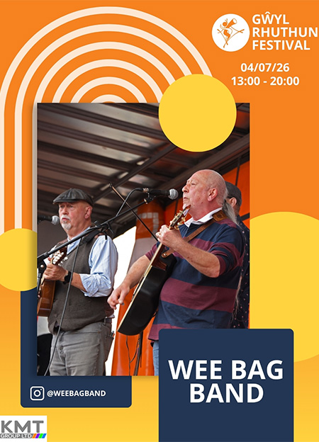 Wee Bag Band performing on the 4th of July at Ruthun Festival